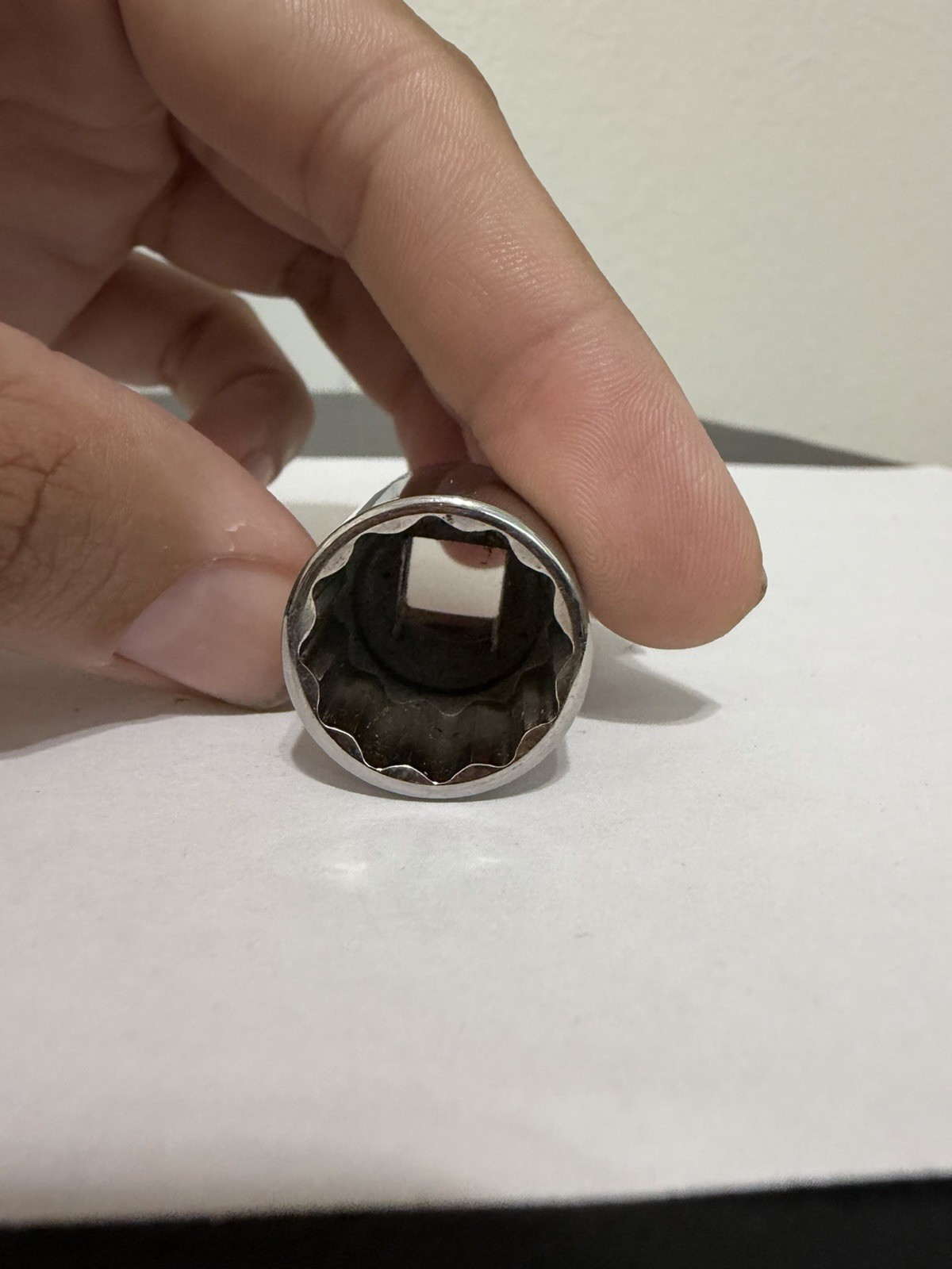 SNAP-ON FM17 3/8 Drive 12 Point Chrome Shallow 17mm Metric Socket