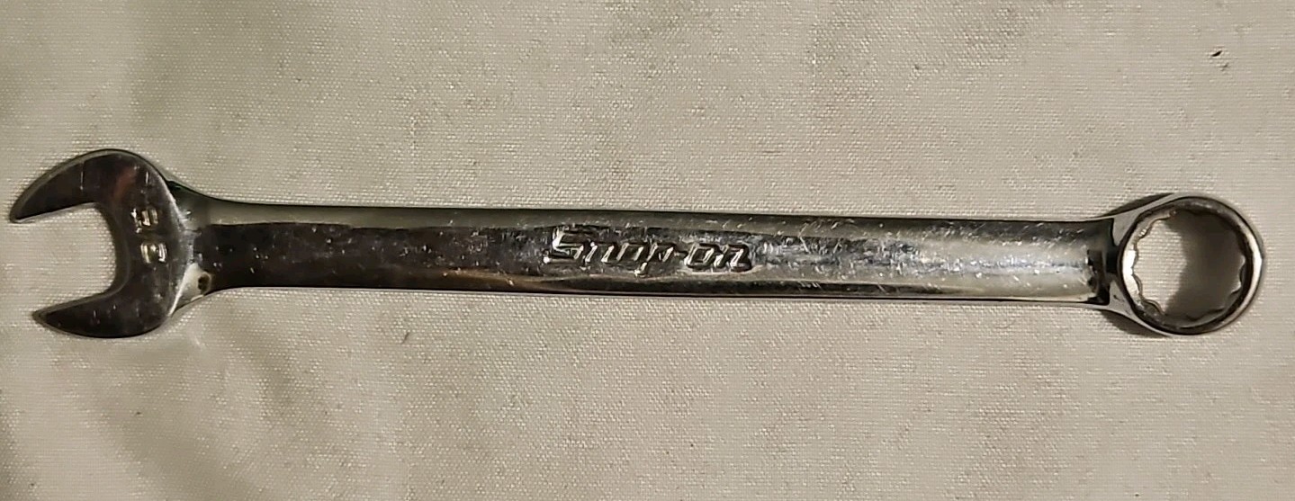 Snap-on Tools OEX-120 3/8″ SAE Chrome Combination Wrench 12 Pt USA