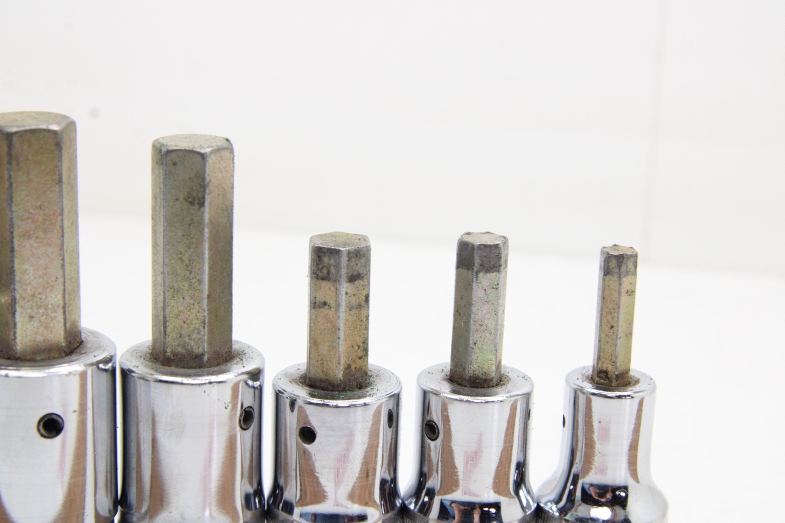 Snap-on SAM 6 8 10 12 17 mm 6 Piece 1/2″ Drive Metric Allen Hex Socket Set USA