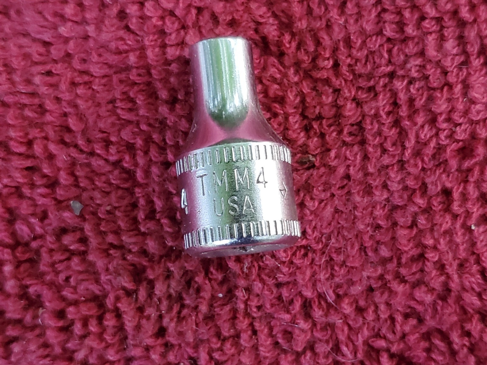 Snap-on TMM4 4mm 6pt 1/4″ Drive Socket Short chrome Metric Socket 1986