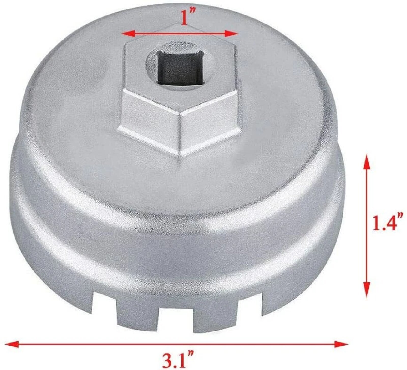 Fits Toyota Lexus Socket Remover Tool 64MM 14 Flutes Oil Filter Cap Wrench Cup