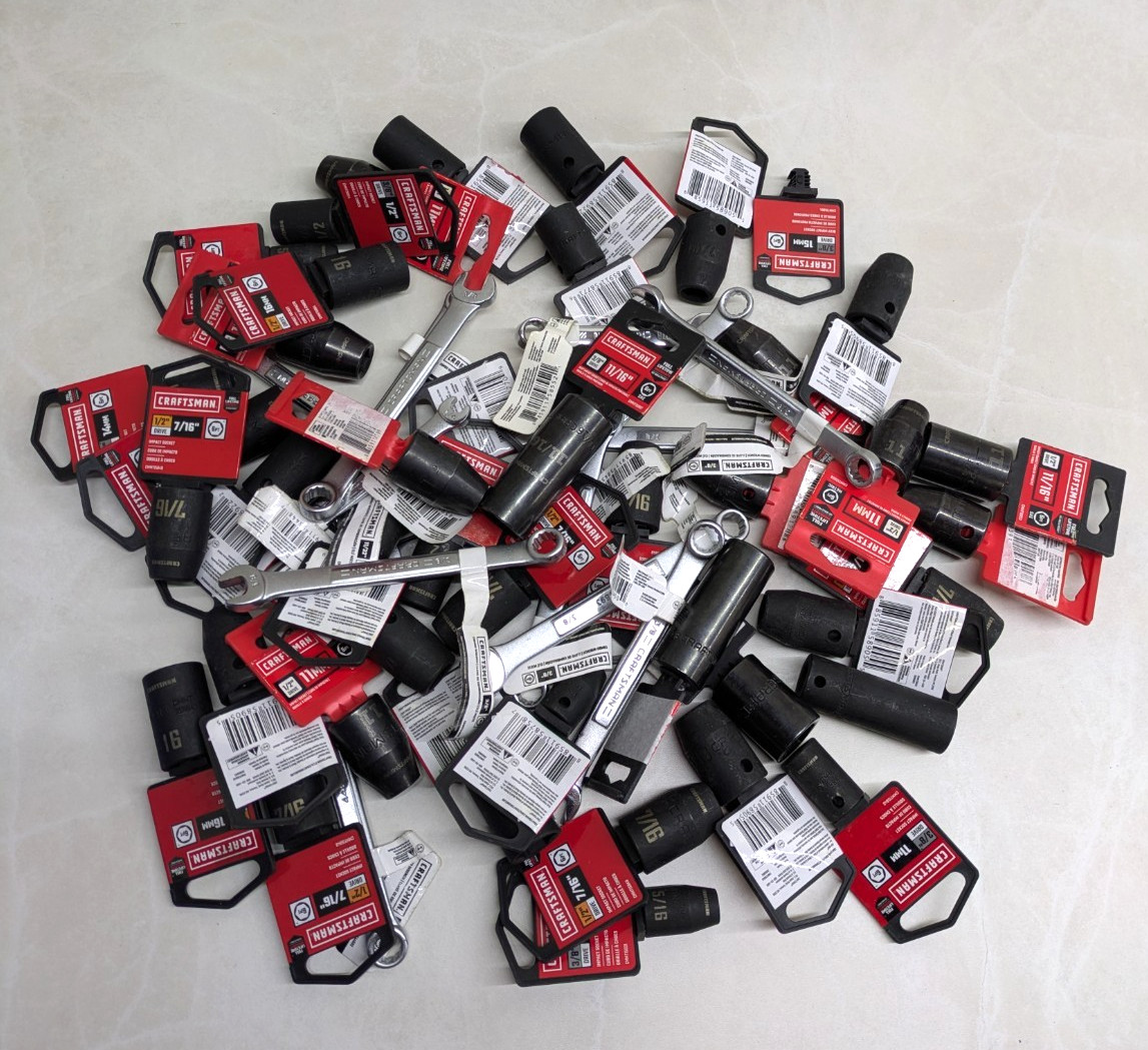 Lot of 56 Craftsman Impact Sockets & Combination Wrenches Resale Tools Flipper