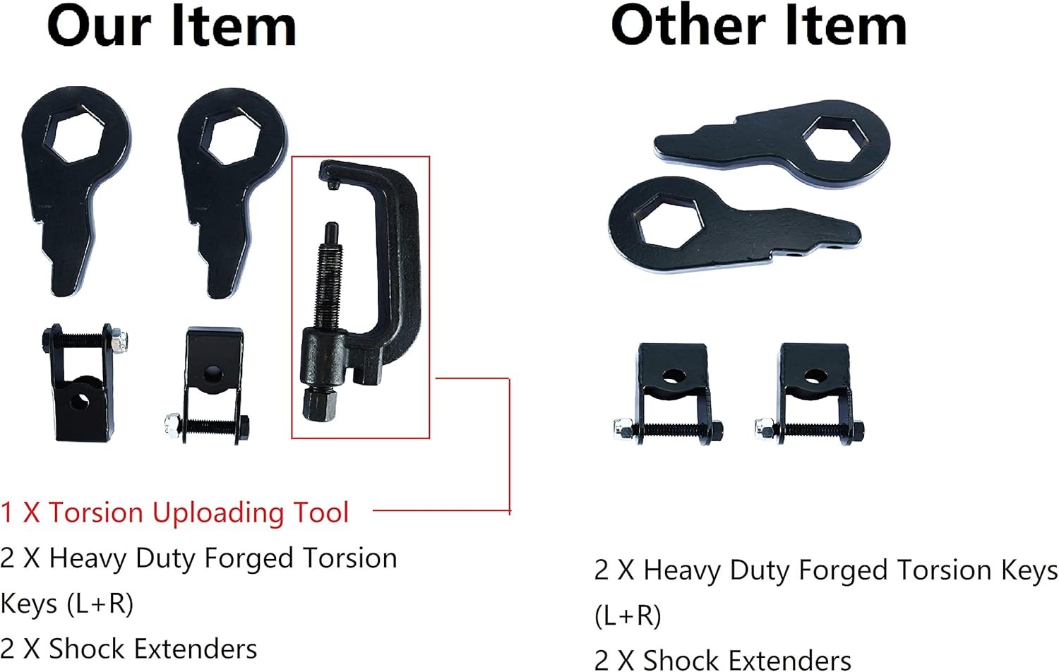 Lift Keys 1″-3″ Torsion Bar Key Unloading Tools Lift for Classic 1988-2006 4WD
