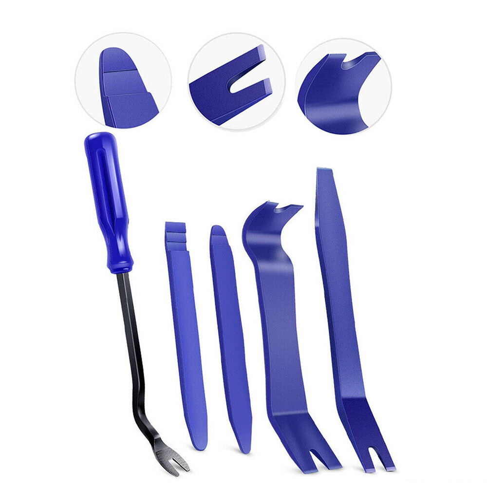 5Pcs CarTrim Removal Tool Set Hand Tools Pry Bar Panel Door Interior Clip Kit