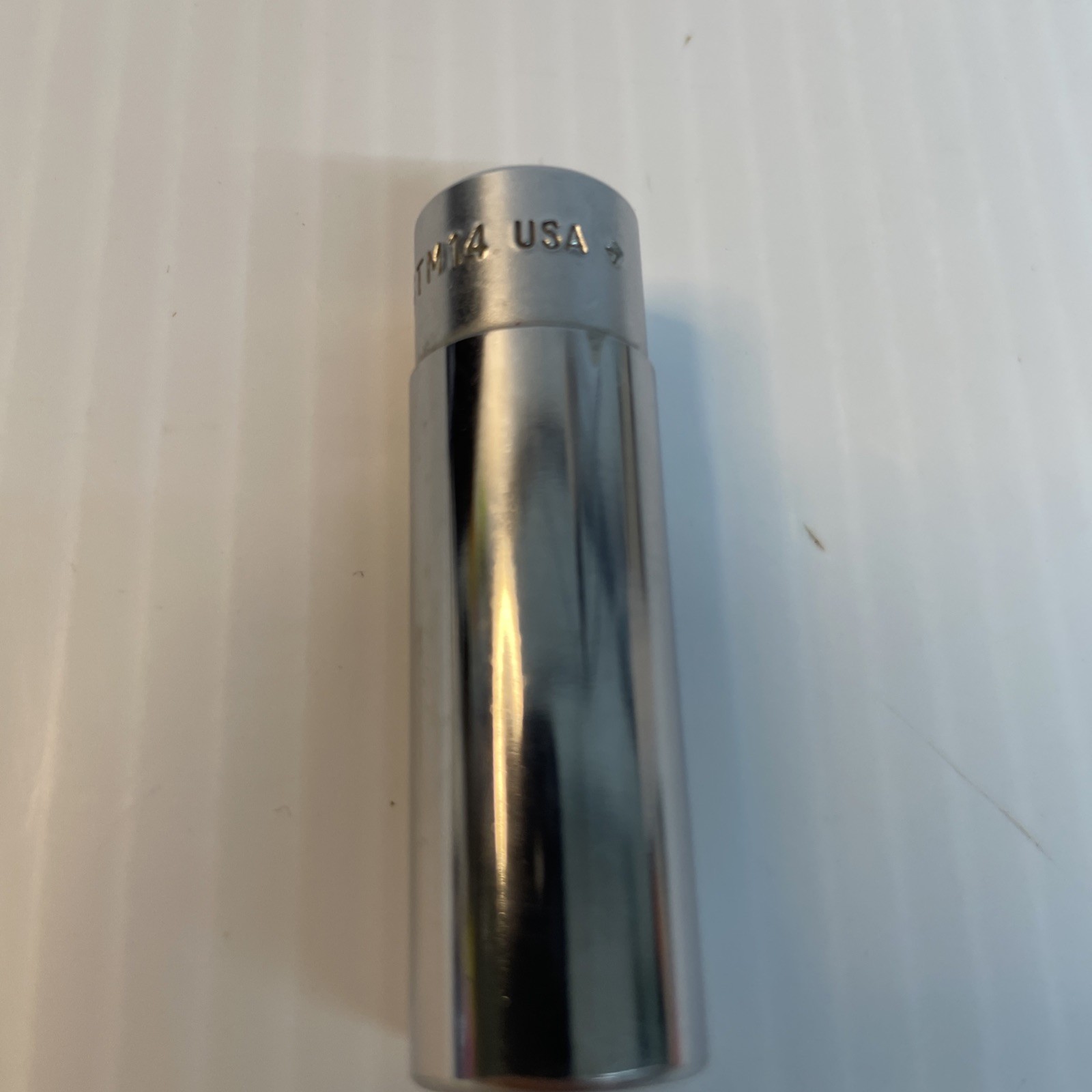 SNAP ON STM14 7/16 DEEP SOCKET 6 POINT 1/4″ DRIVE USA MADE – Pre Owned