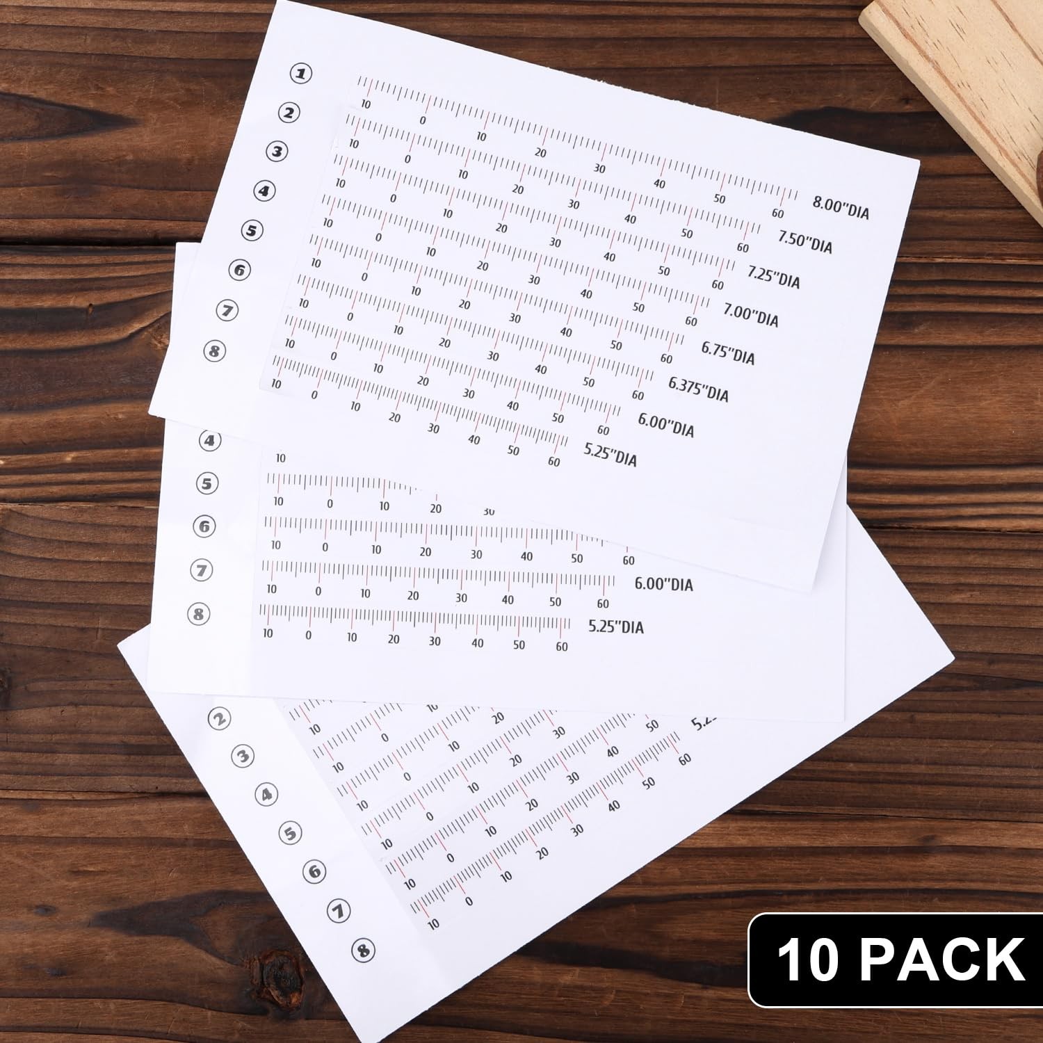 10pcs Harmonic Balancer Timing Tape for Engines, 5.25″ to M, white, black