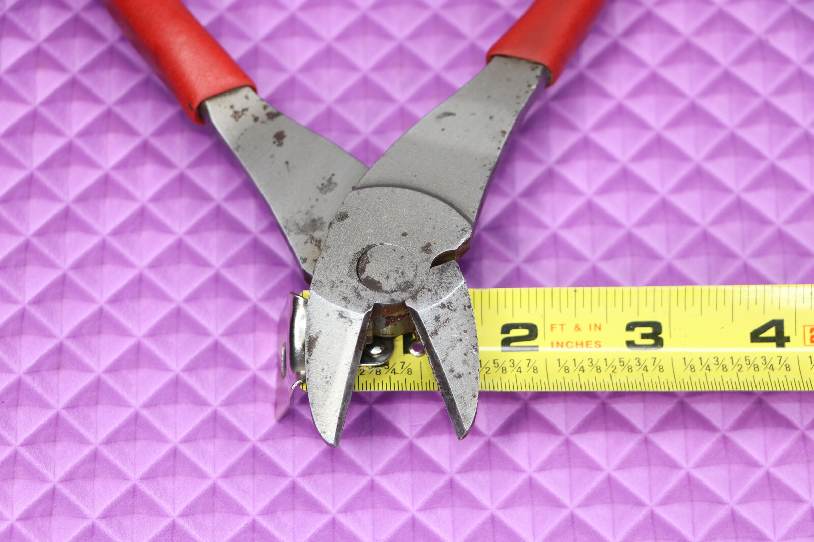Snap-On Power Edge High-Leverage Diagonal Cutter Red Soft Grip Handle 388CF
