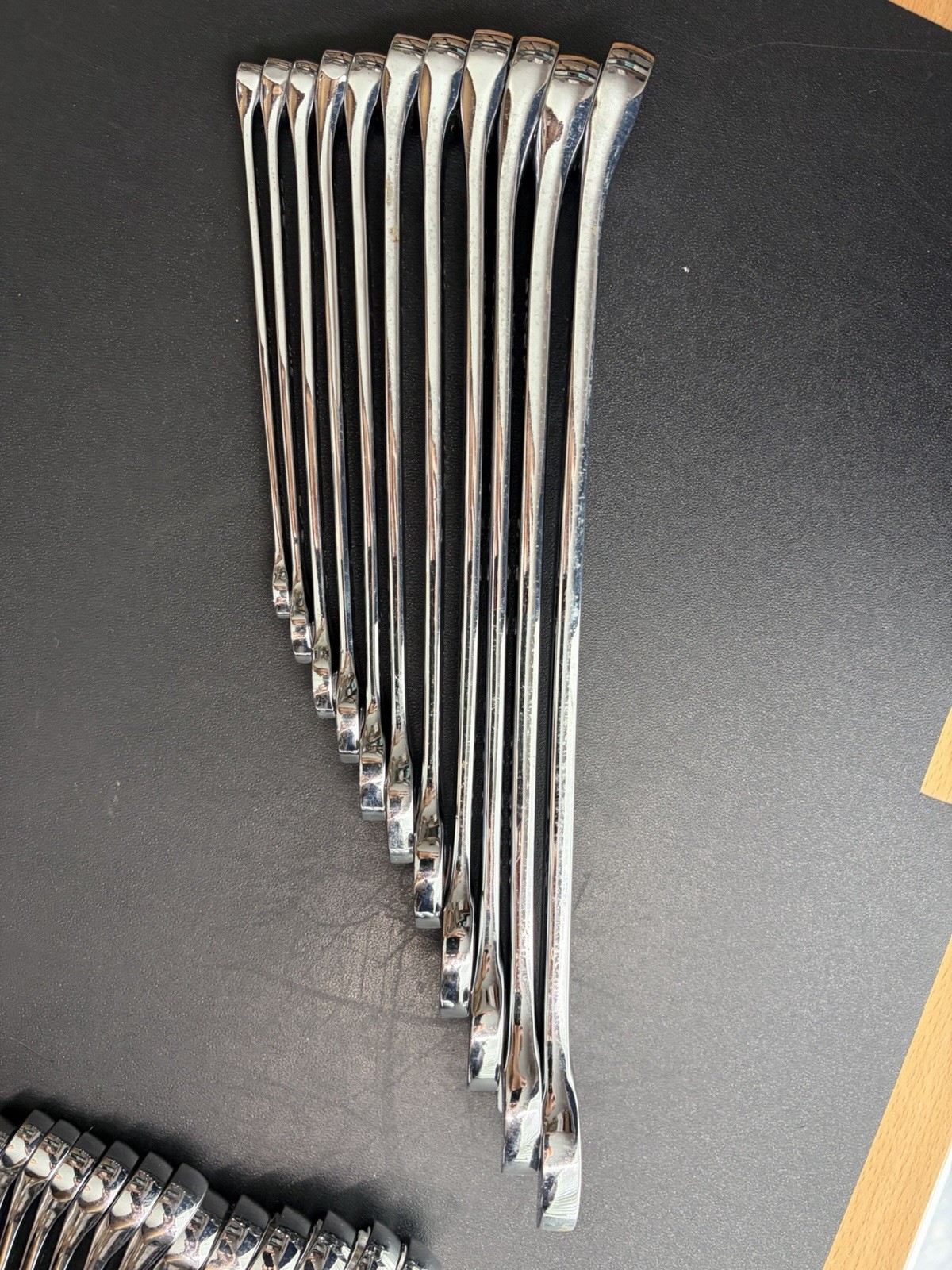 SK Tools Polished Wrench Set 10mm-22mm, 5/16”- 15/16” Metric & Sae 24 Piece