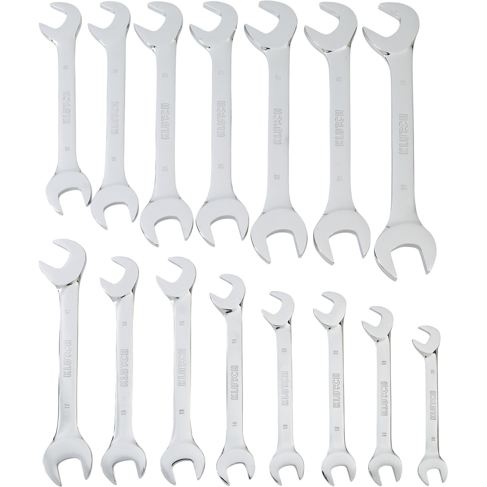 Klutch Angle Wrench Set, 15-Pc., Metric