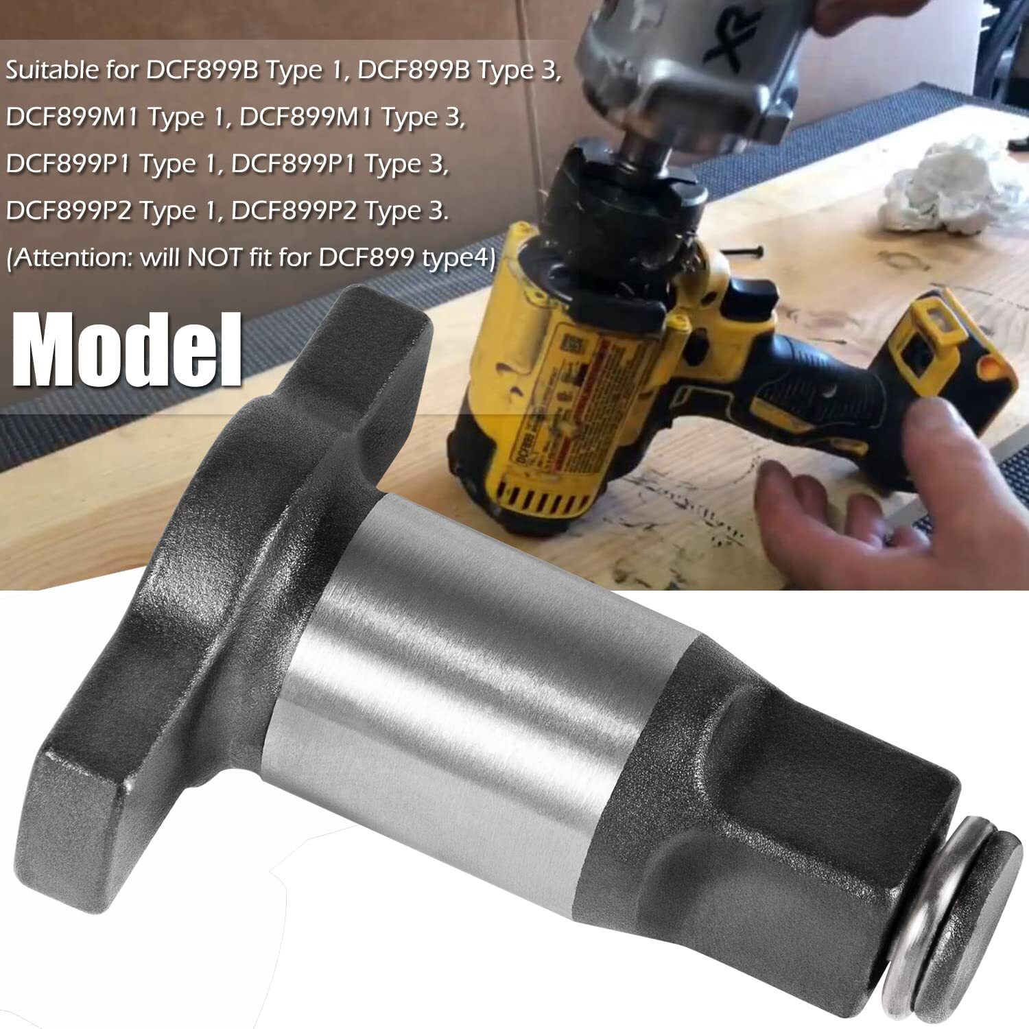 Impact Wrench Anvil Assembly 1/2» Dewalt Black &Decker 18V 20V MAX XR DCF899HB