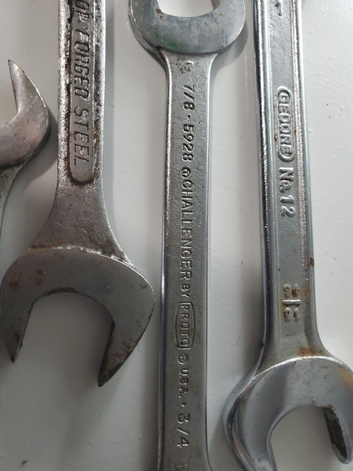 Lot Of 10 Wrenches Gedore Challenger Proto Sears ATD Various Sizes Hand Tool