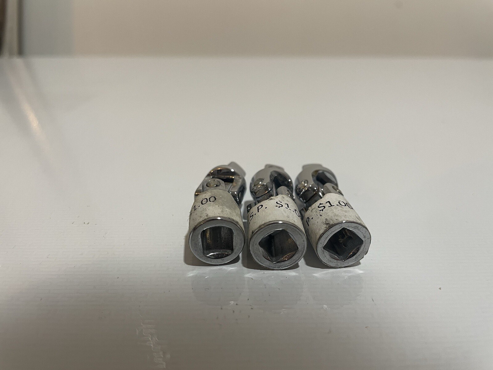 Set Of 3 Wright 1/4 Drive Universal Swivel Adapter USA