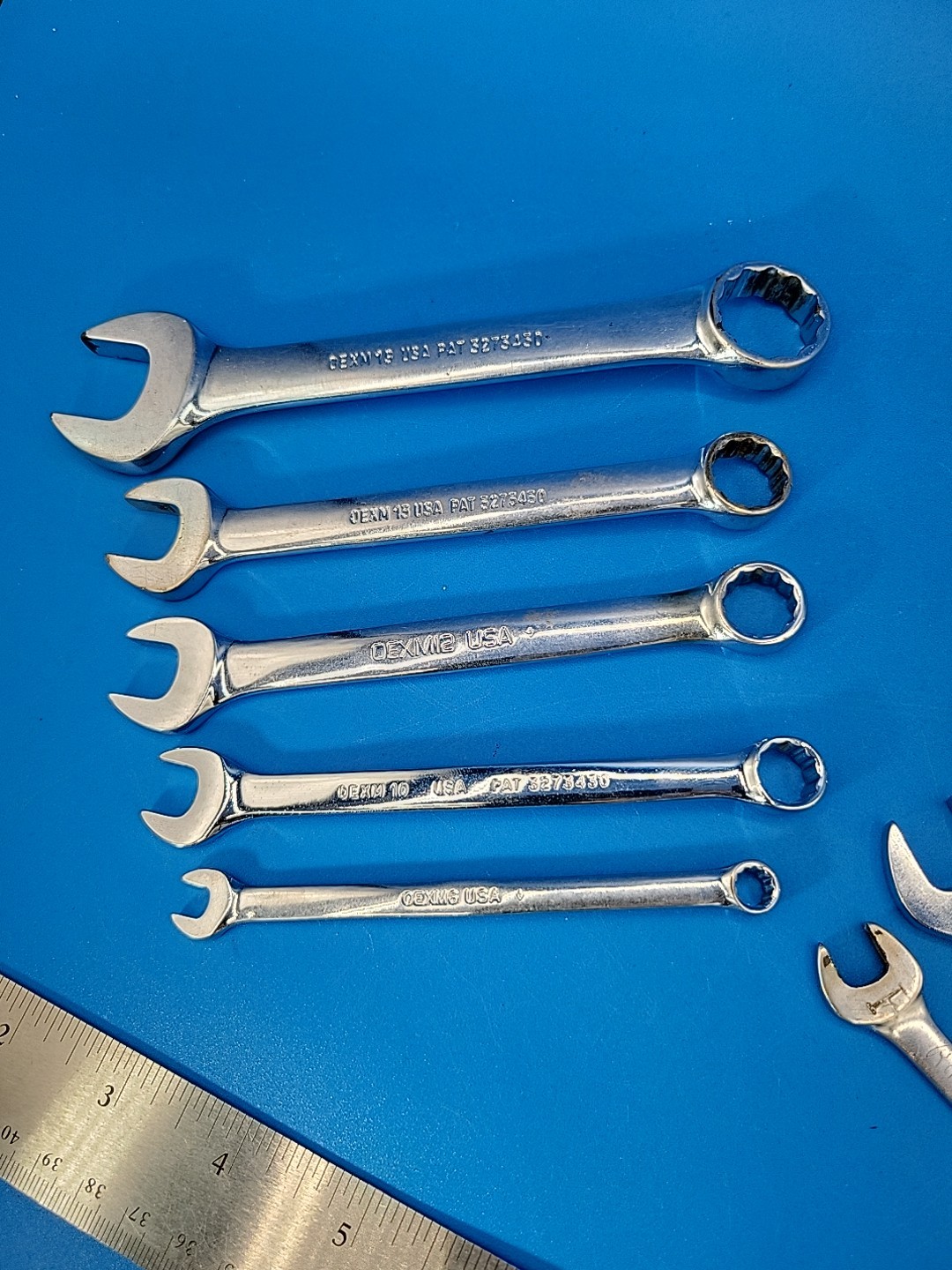 Snap-on Stubby Combination Wrench Set 5/16” to ⅝” 6mm to 19mm OEX 10 Pcs T-2-9