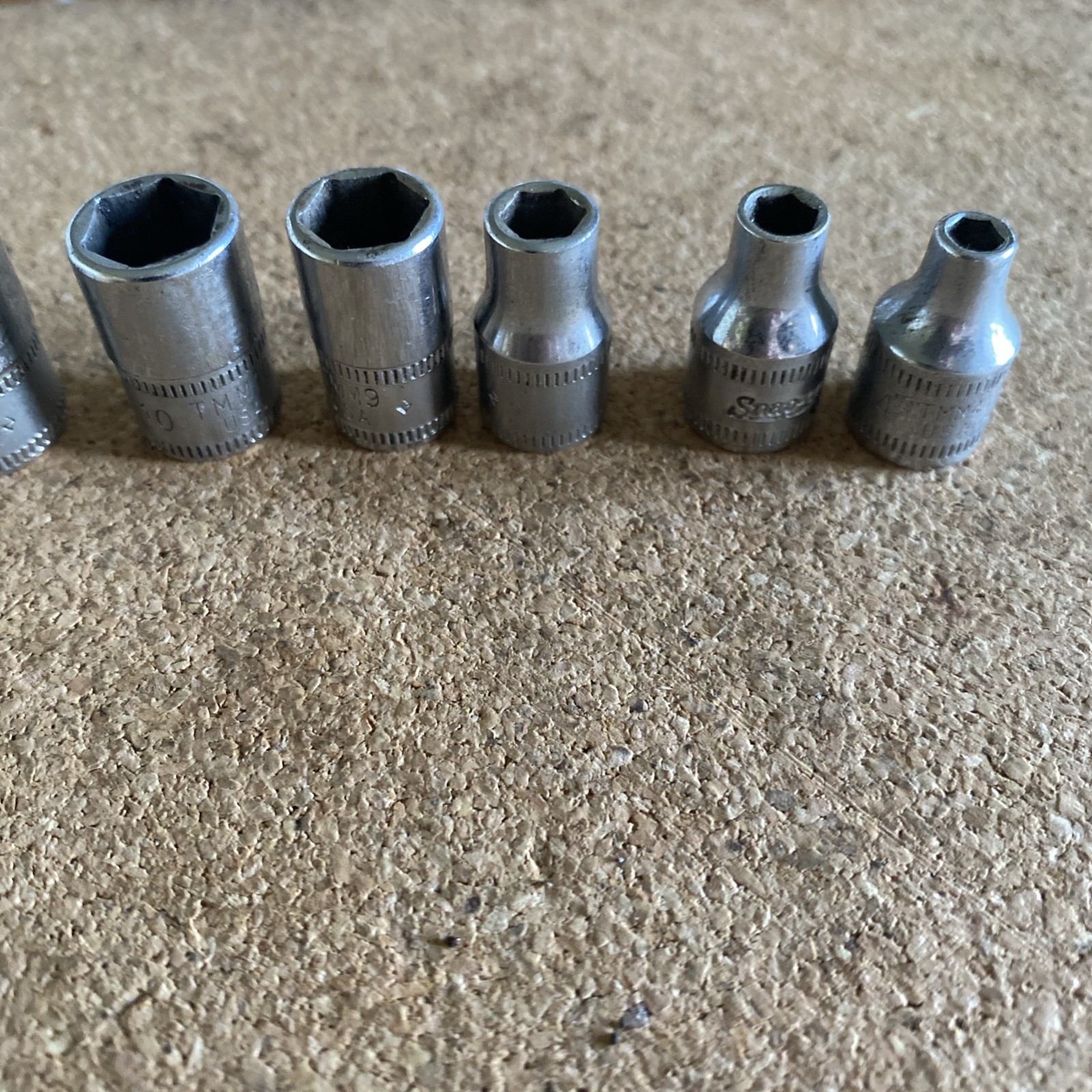 Snap On TMM Series Metric Sockets – 14-12-11-10-9-6-5-4MM 3/8 Inch Drive USA