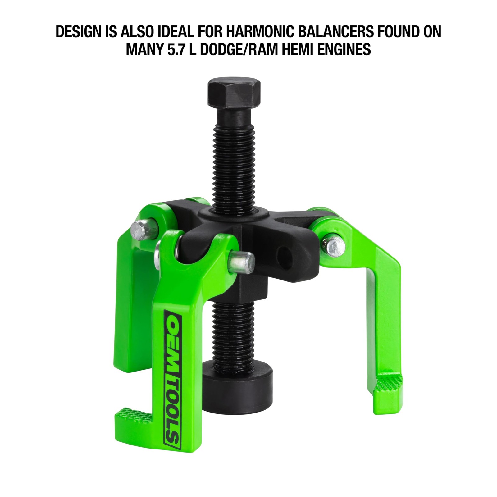 OEMTOOLS 25057 Harmonic Balancer Puller, 2 Jaw Puller and 3 Green