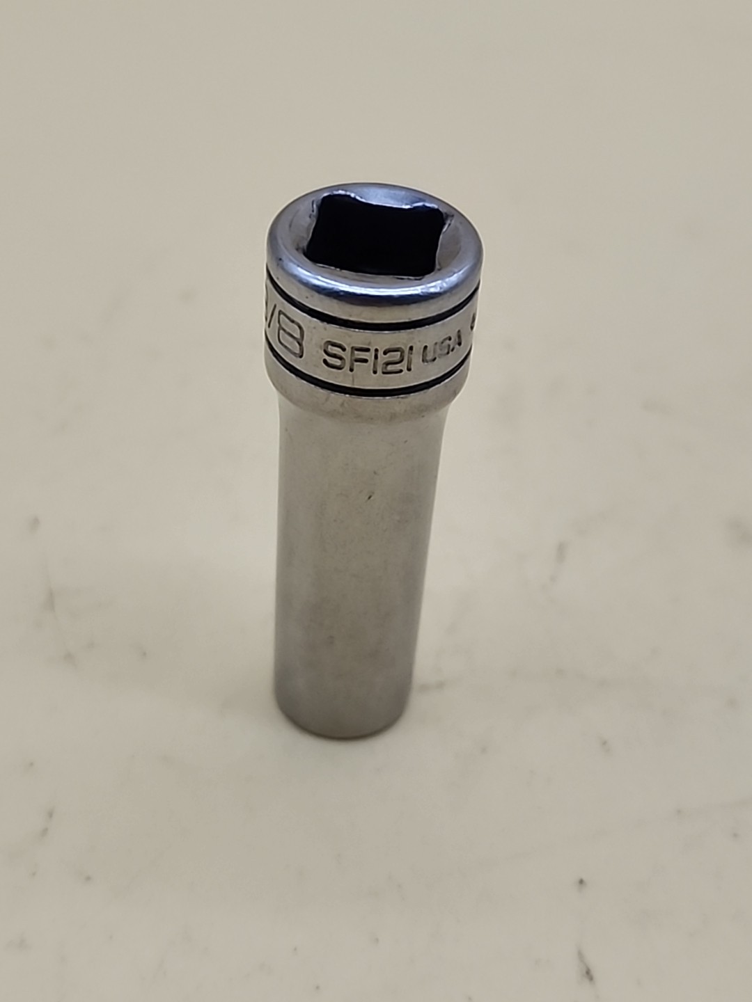 Snap-on Tools SF121 3/8″ SAE Flank Drive Deep Socket 3/8″ Drive 12 pt USA