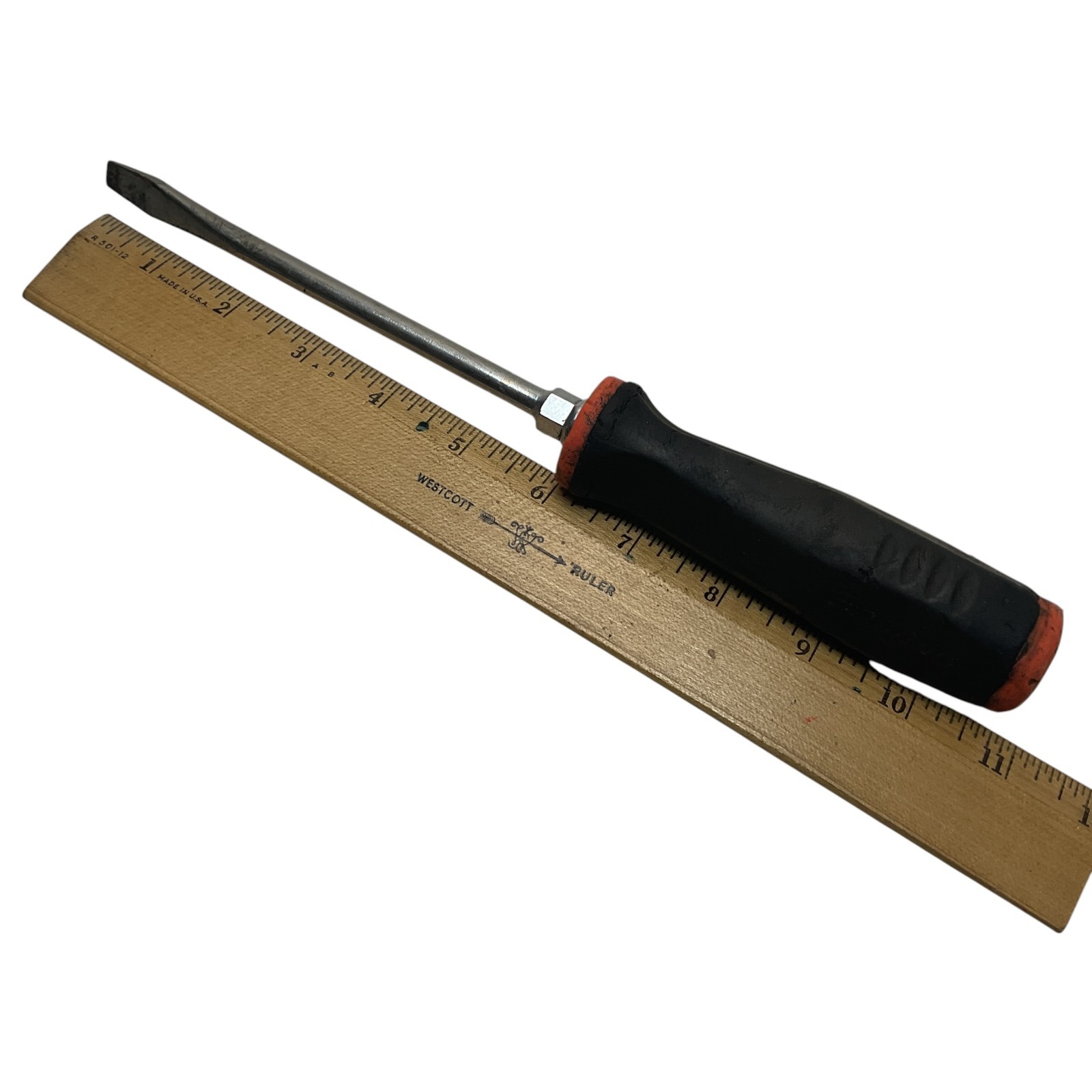 Snap-on Flat Screwdriver 6″ Blade Soft Grip Handle Sold As Is Mechanic Tool USA