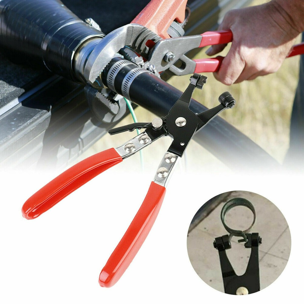 230/50PCS Spring Hose Clamps Fastener Kit Fuel Line Water Pipe Tube Clips+Pliers