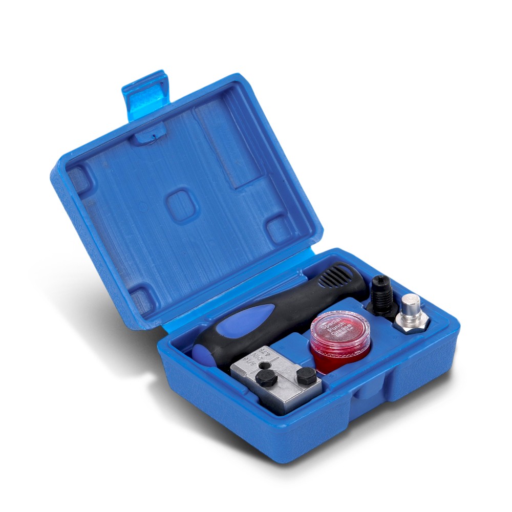 Universal Handheld Car Brake Line Flaring Tool Kit 3/16» Double Flare + Storage