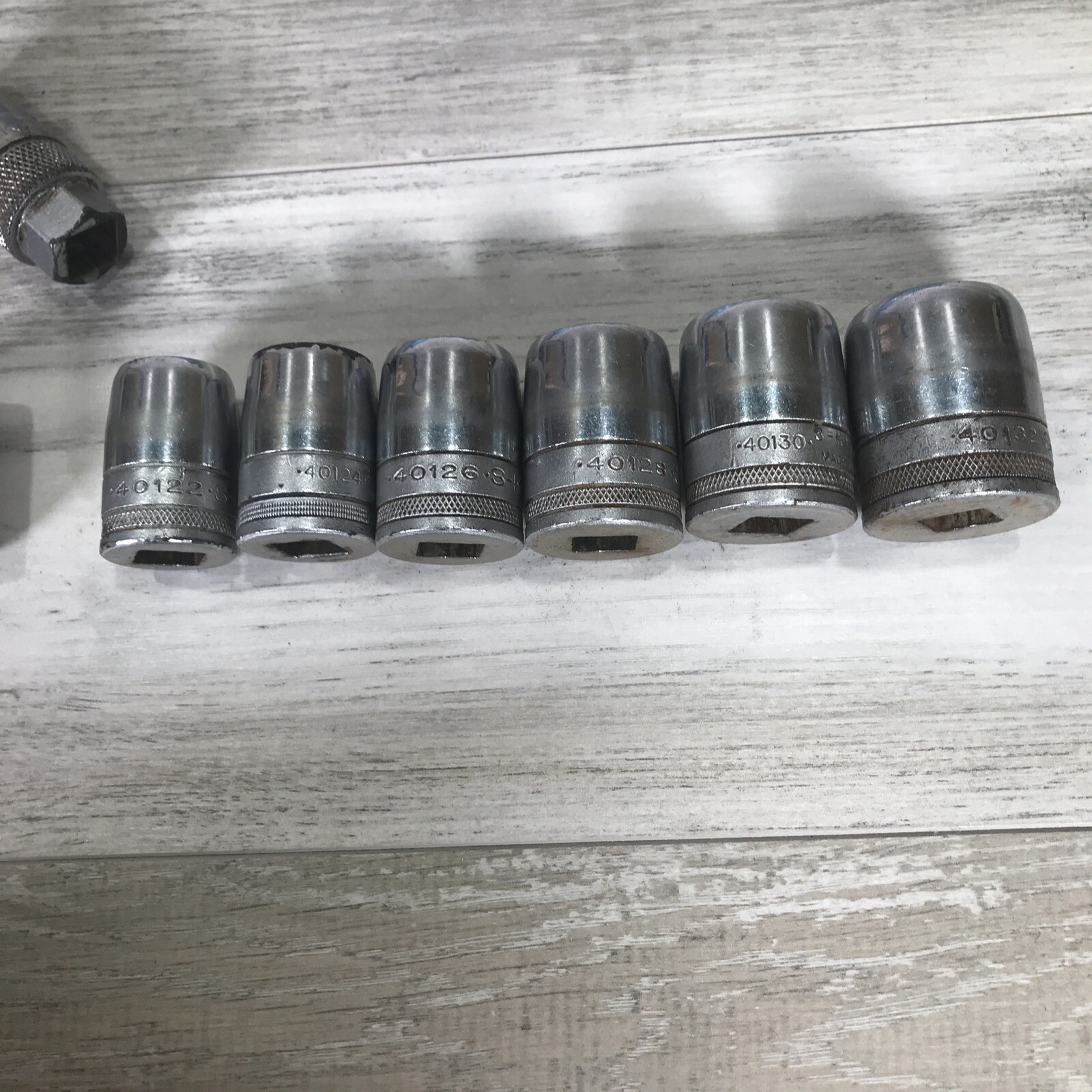 USA SK WAYNE SOCKET SET 14 PIECE 1/2 IN DRIVE 12 POINT & 6 POINT KNURLED SOCKET