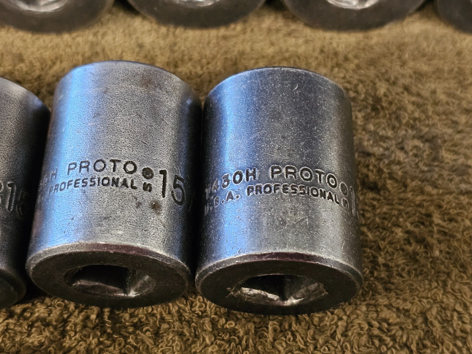 14 Proto Professional Impact Socket Set 1/2″ Drive 1-1/8″ 1 5/8 7436H SAE USA