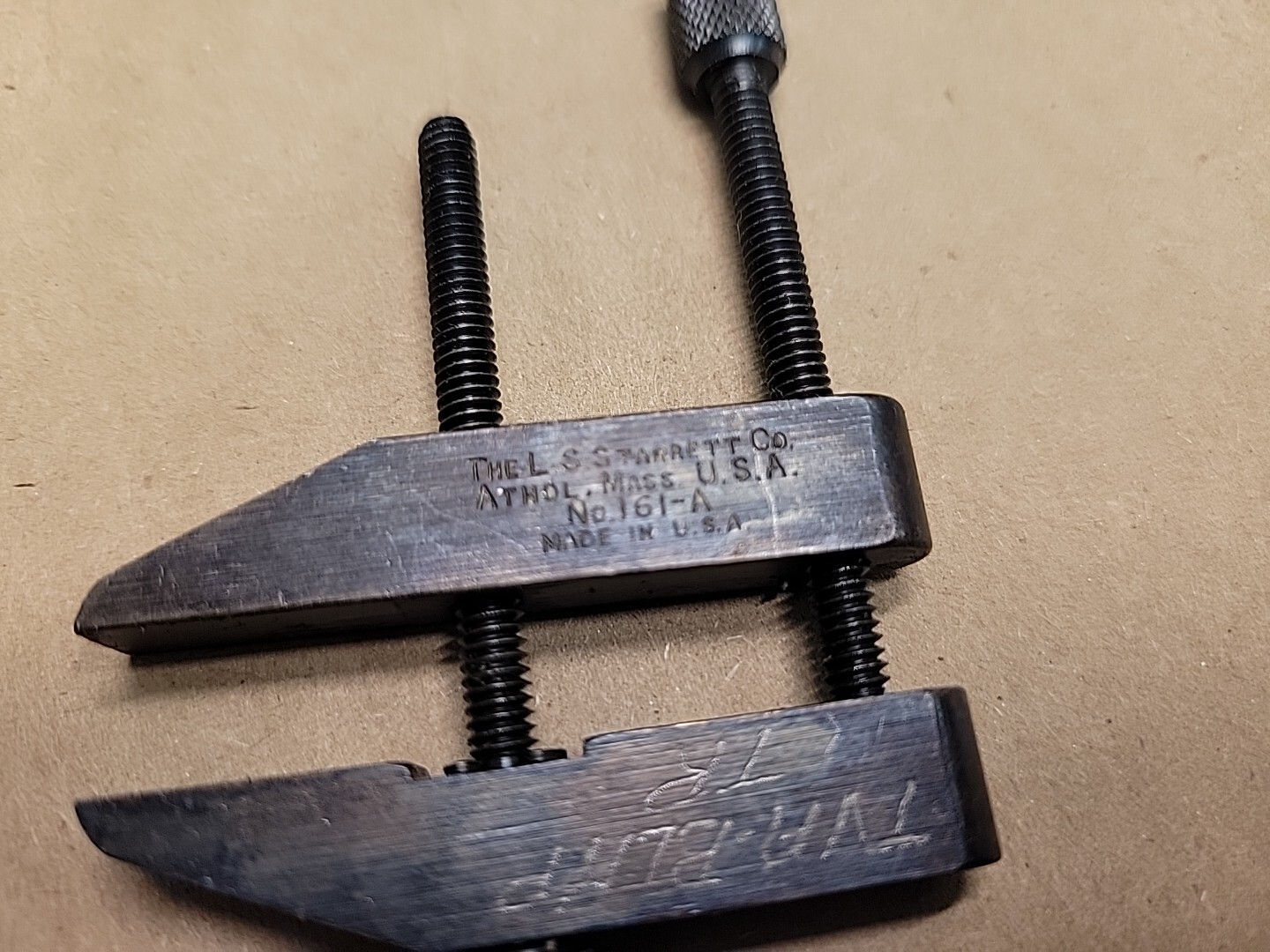 L. S. Starrett Machinist Parallel Clamp Set No. 161-A (2 Clamps) NOS w Marks