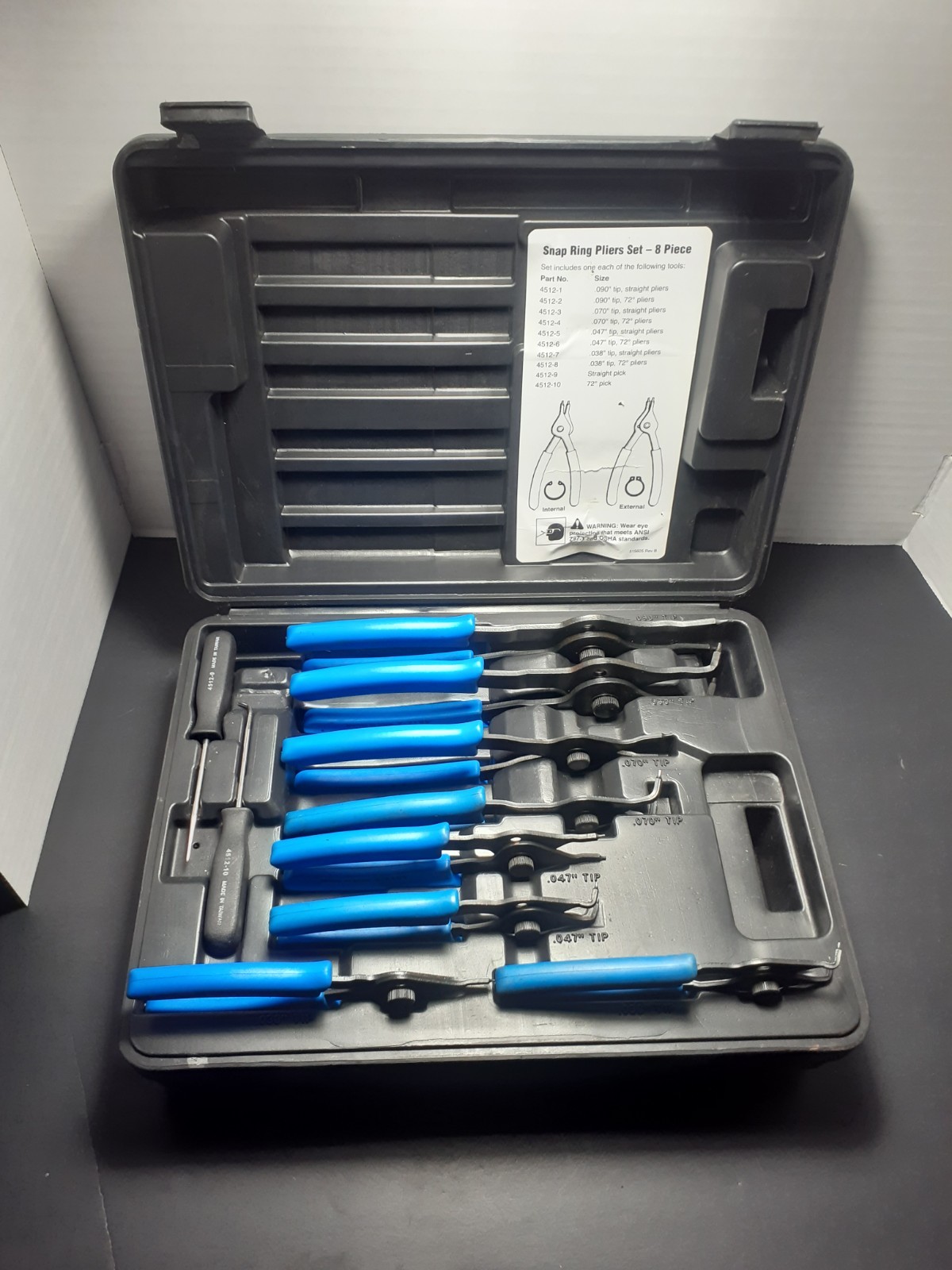 Stinger Snap Ring Pliers Set