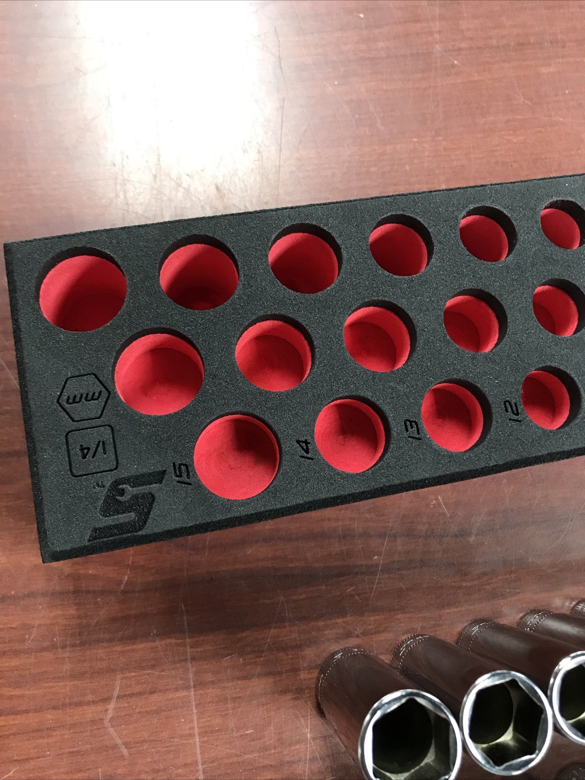 Snap-On (TMM4-STMM15) 42pc 1/4″ Drive 6pt Metric Flank Drive Deep Socket Set