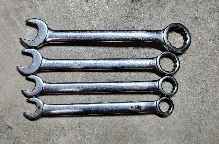 Craftsman V Vanadium 9 Piece Open Box End Wrench Set SAE