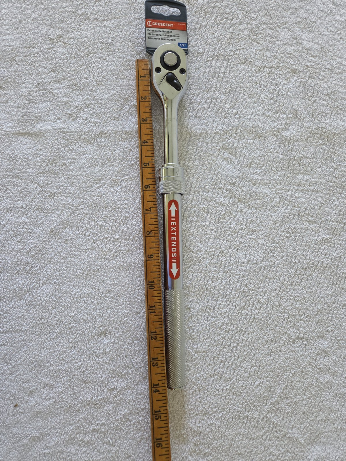 Crescent 1/2in Drive Extendable Ratchet CRW12EXT
