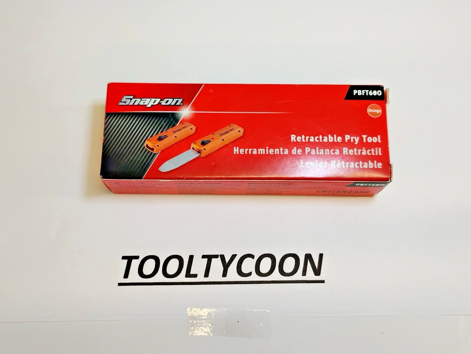 Snap-on Tools NEW ORANGE “OTF” Out The Front Retractable Panel Tool PBFT60O