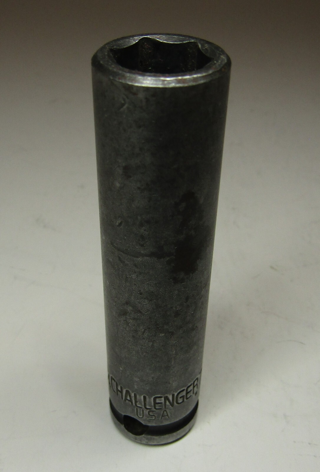 *Challenger* 7/16″ SAE 6 Point 3/8″ Drive Deep Socket L1414 – Made in U.S.A.