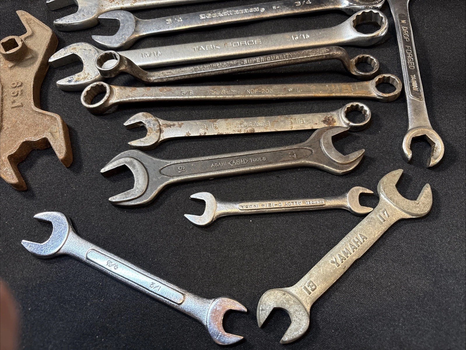 Mixed Lot Of 20 = 7 Lbs of Wrenches Assorted Styles, Country Made, Brands & Size
