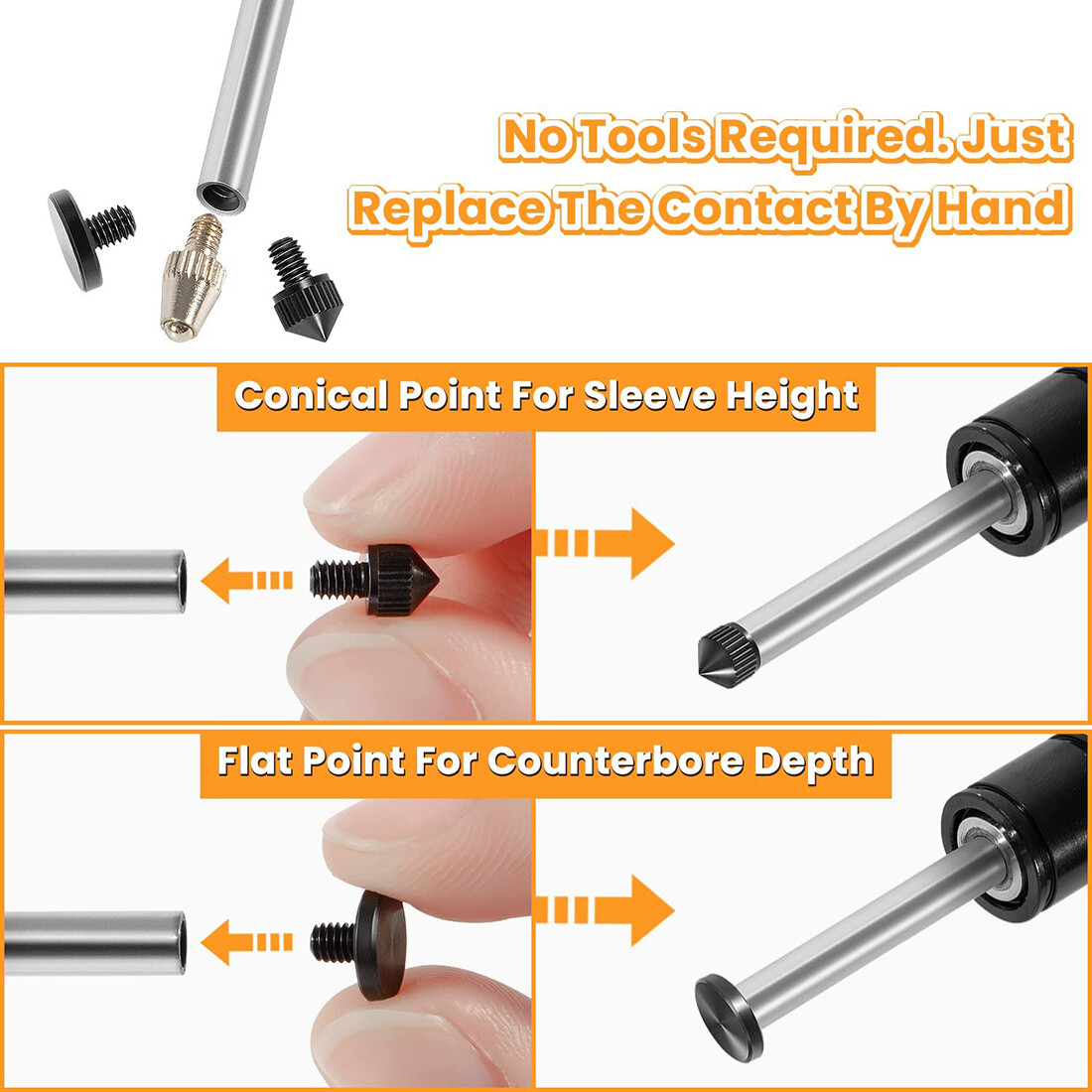 6434 Sleeve Height and Counter Bore Gauge Kit For All Diesel Engines Range 0-1″