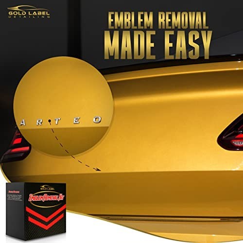 Car Emblem Removal Tool Kit – Logo Remover, Scratch Repair Compound & Sponge