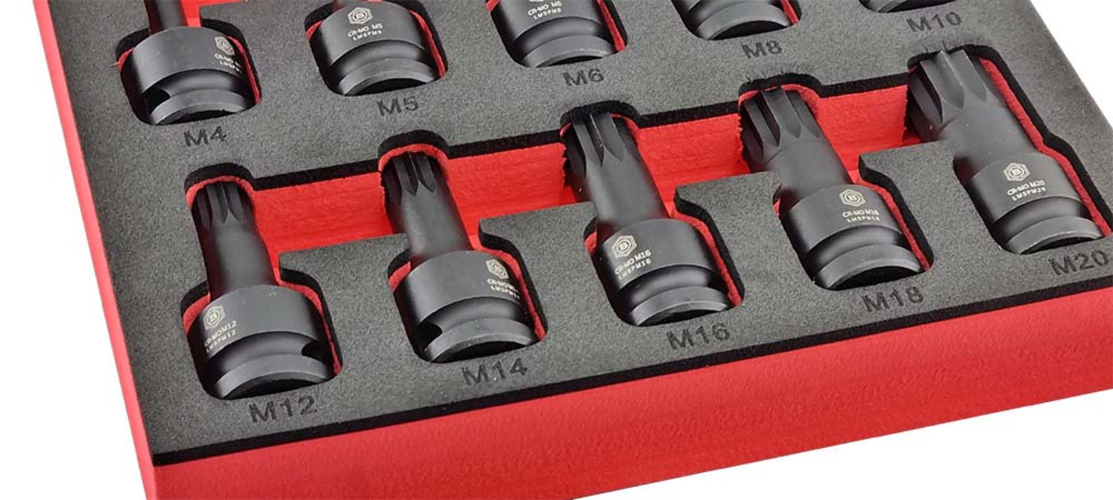 SPLINE XZN IMPACT DRIVER SET 10PC, 1/2″ DRIVE FROM BRITOOL HALLMARK