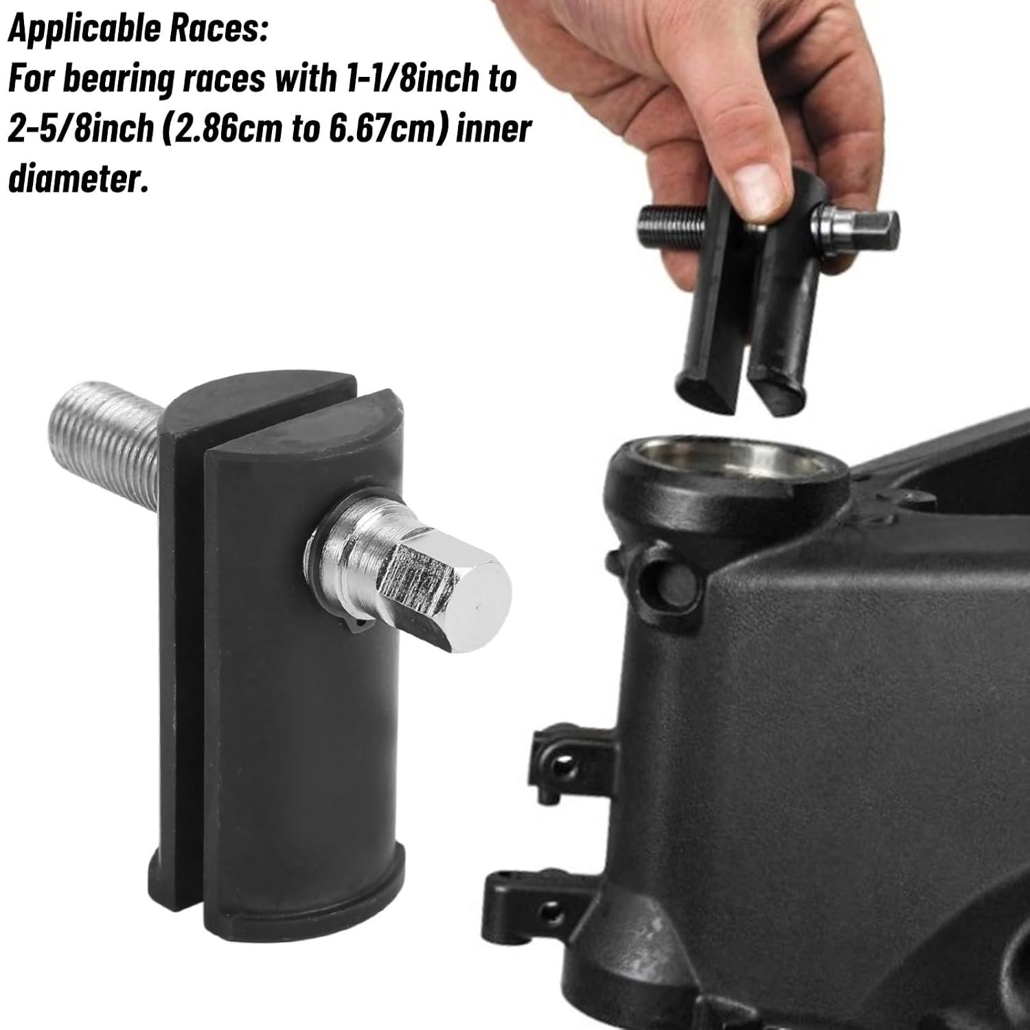 Sturdy Metal Bearing Race Remover Tool – Perfect for Motorcycle Maintenance