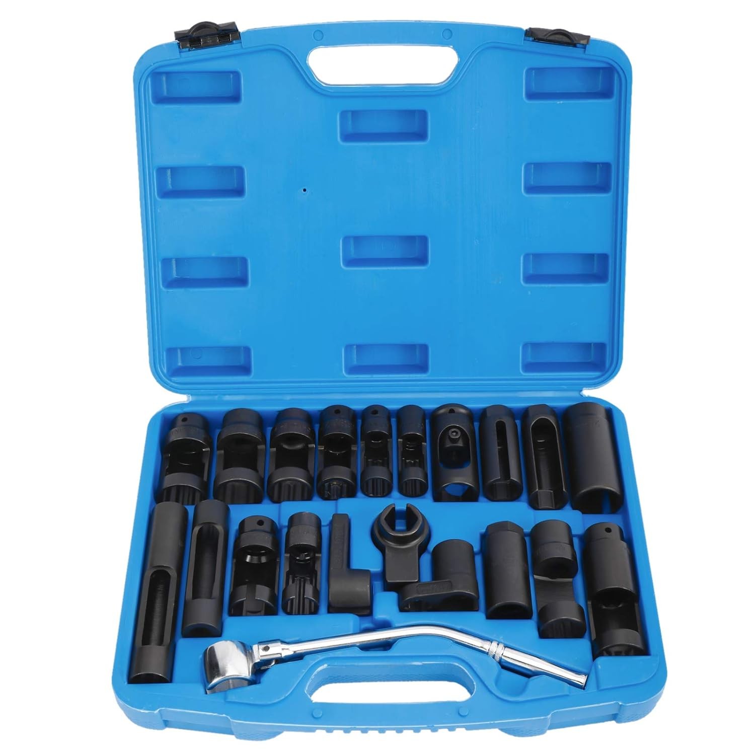 21Pcs Oxygen Sensor Socket Set Oil Pressure Sending Unit Sensor Removal Socket