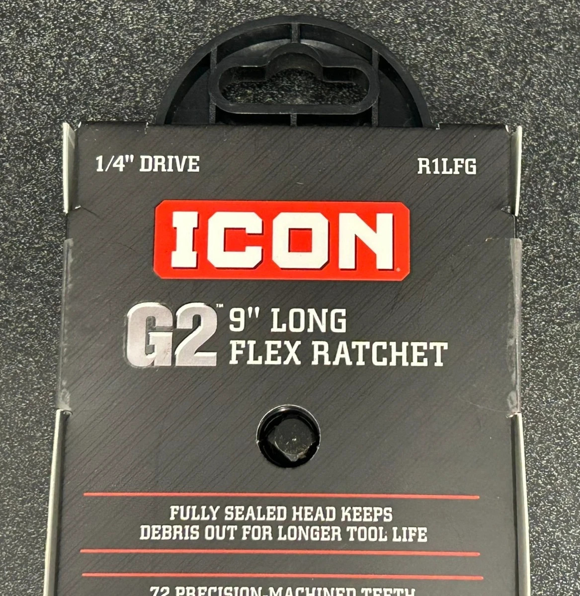 ICON G2 1/4″ Drive Long Flex Ratchet R1LFG NEW w/Comfort Grip NEW