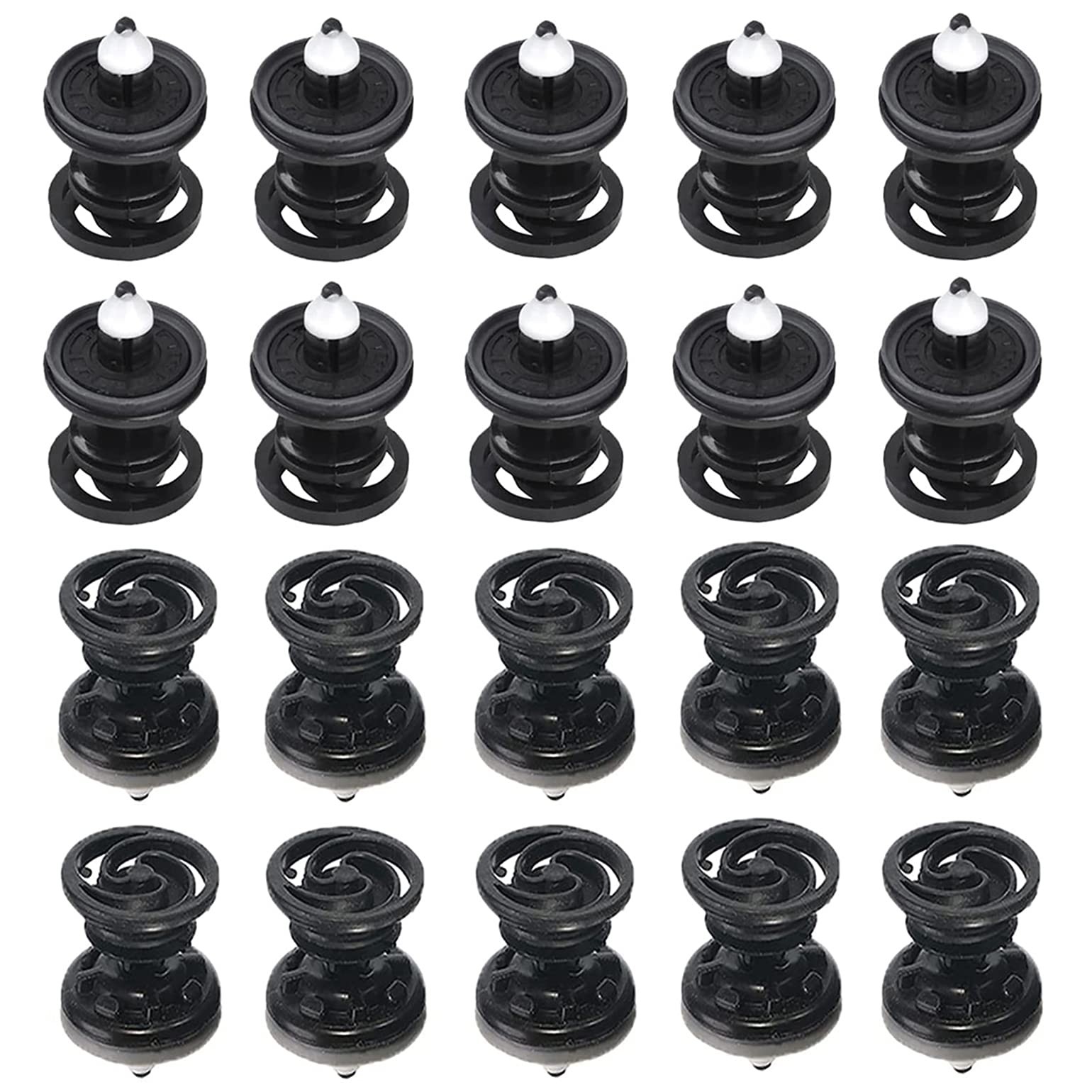 20 Pieces Car Interior Door Card Trim Clips Panel 23 millimeters, Black