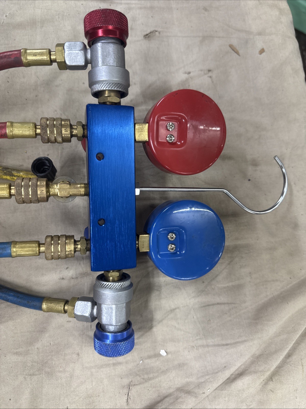 Matco Tools AC89773 Dual Aluminum AC Guage Set For AC charging