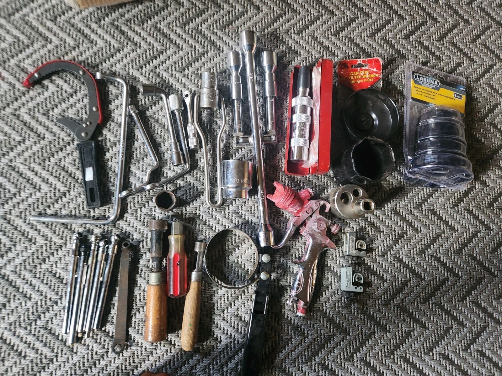 Lot of Mechanic Hand Tools