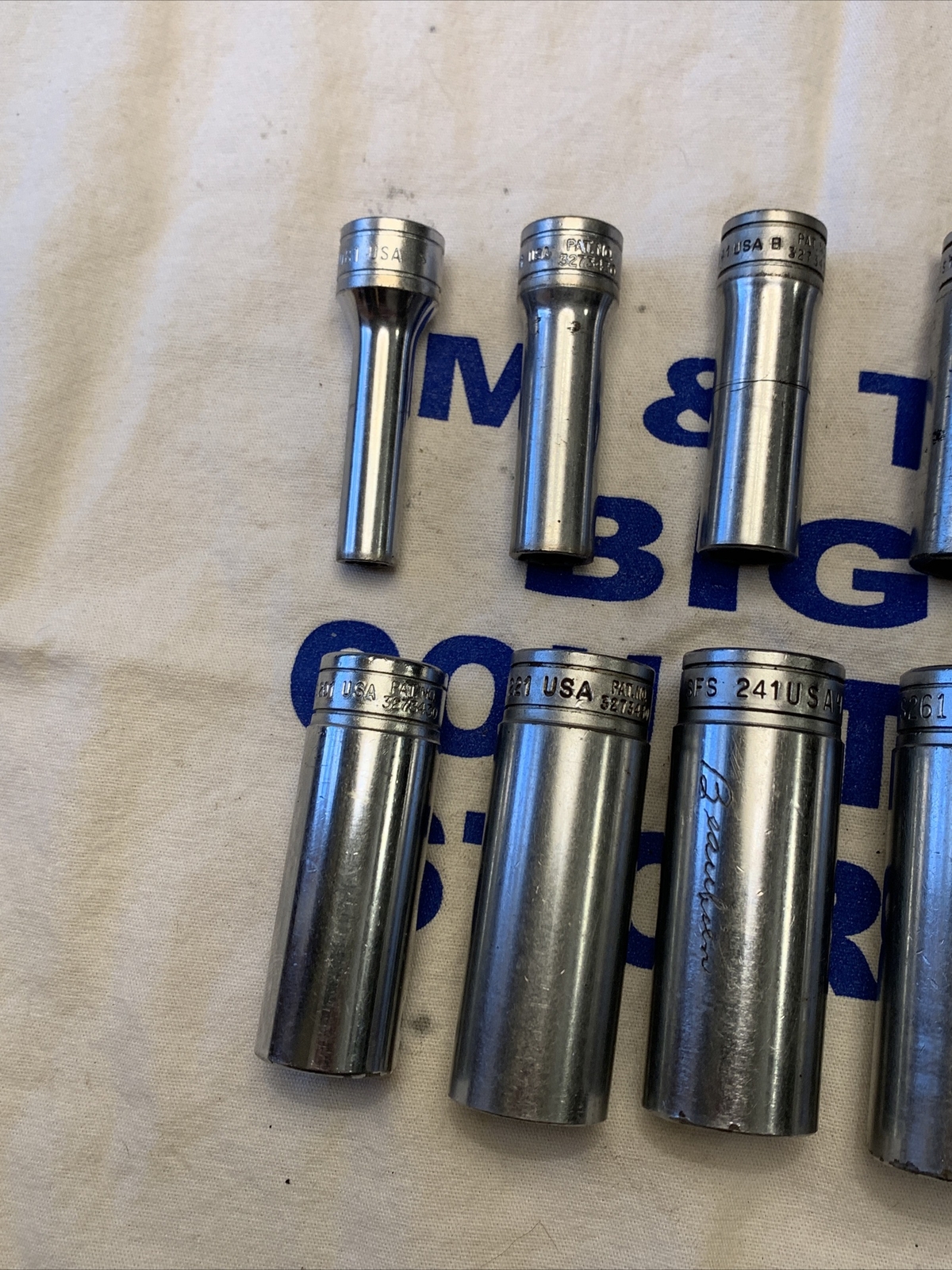 Snap-on Tools USA 3/8″ Drive 6pt 10pc SAE Deep Chrome Socket Set 211SFSY – Marks