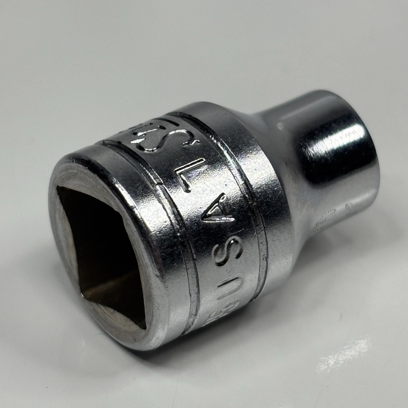 Snap On WF95 3/8 Drive 6 Point British Standard 3BA Shallow Socket USA 1967 VTG