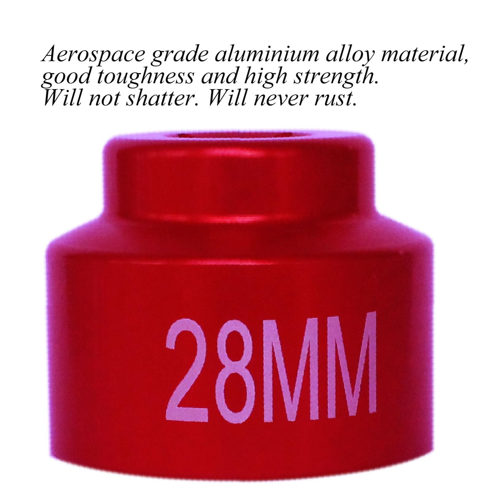 28mm fuel filter Socket Cummins tools 3/8 drive for Dodge Ram 6. 7L 28mm, Red