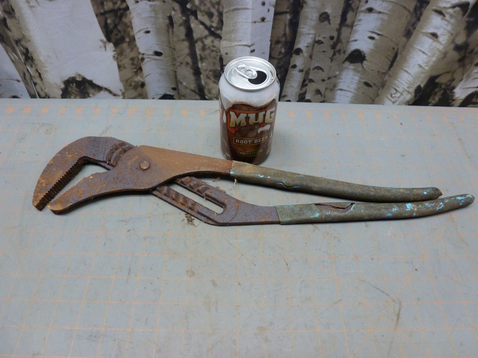 RUSTY! Channellock 480 20″ Huge Straight Jaw Tongue & Groove Pliers -USA MADE