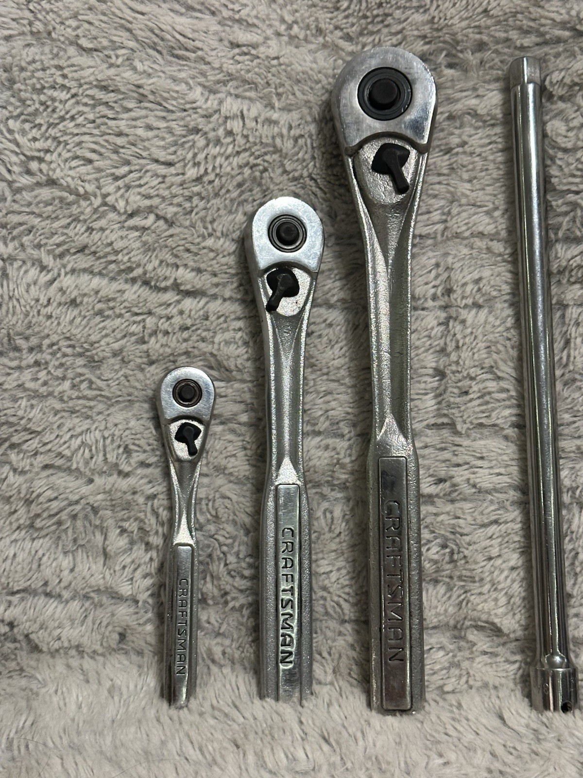 Craftsman Ratchet Set 1/2” 3/8” 1/4” Drive 44809 44808 44807 44261 44262 USA