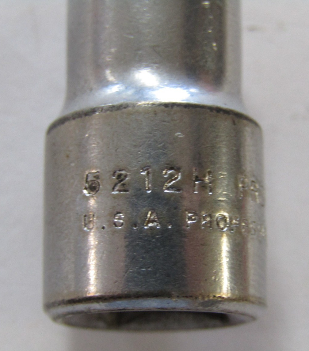 PROTO Professional 3/8, 7/16, 1/2, 9/16, 5/8, 3/4″ SOCKET 3/8″ dr 5224H 5212H
