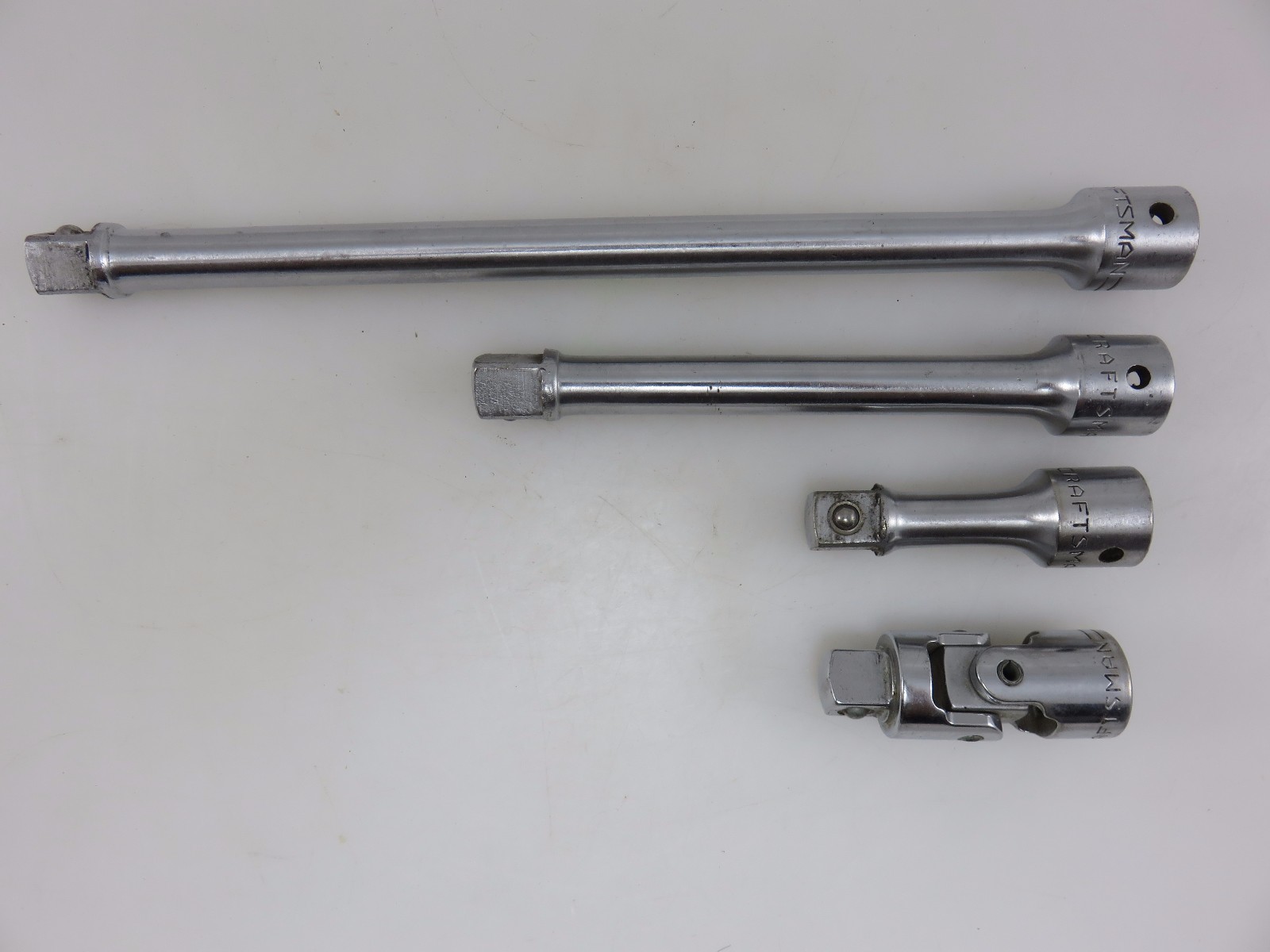 Craftsman 1/2″ Drive Extension 4pc Set 3″ 6″ 10″ Long + Universal Vintage =V= V
