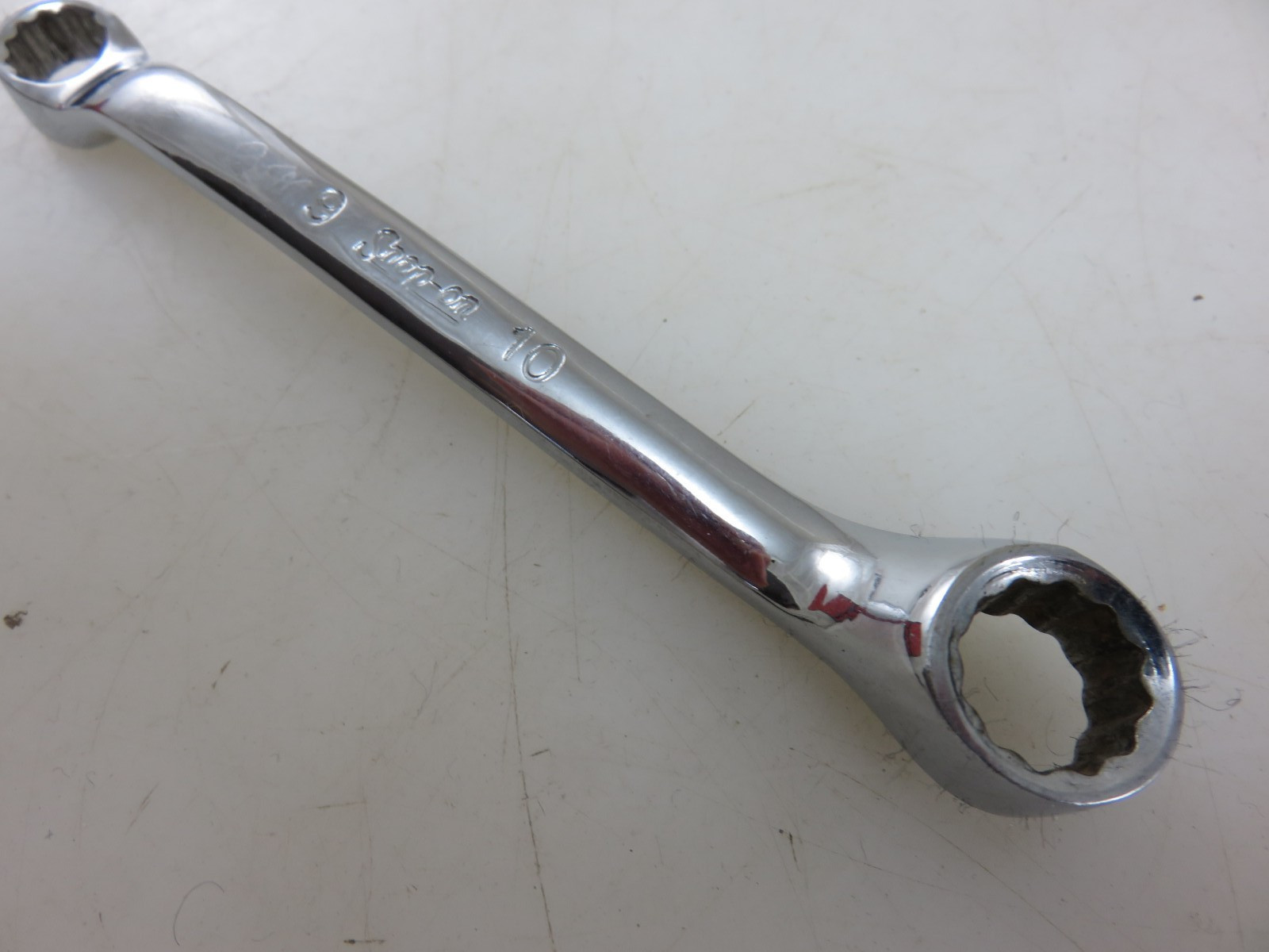 Snap-On XSM910 SHORT METRIC 10° Offset Box End Wrench 9mm x 10mm